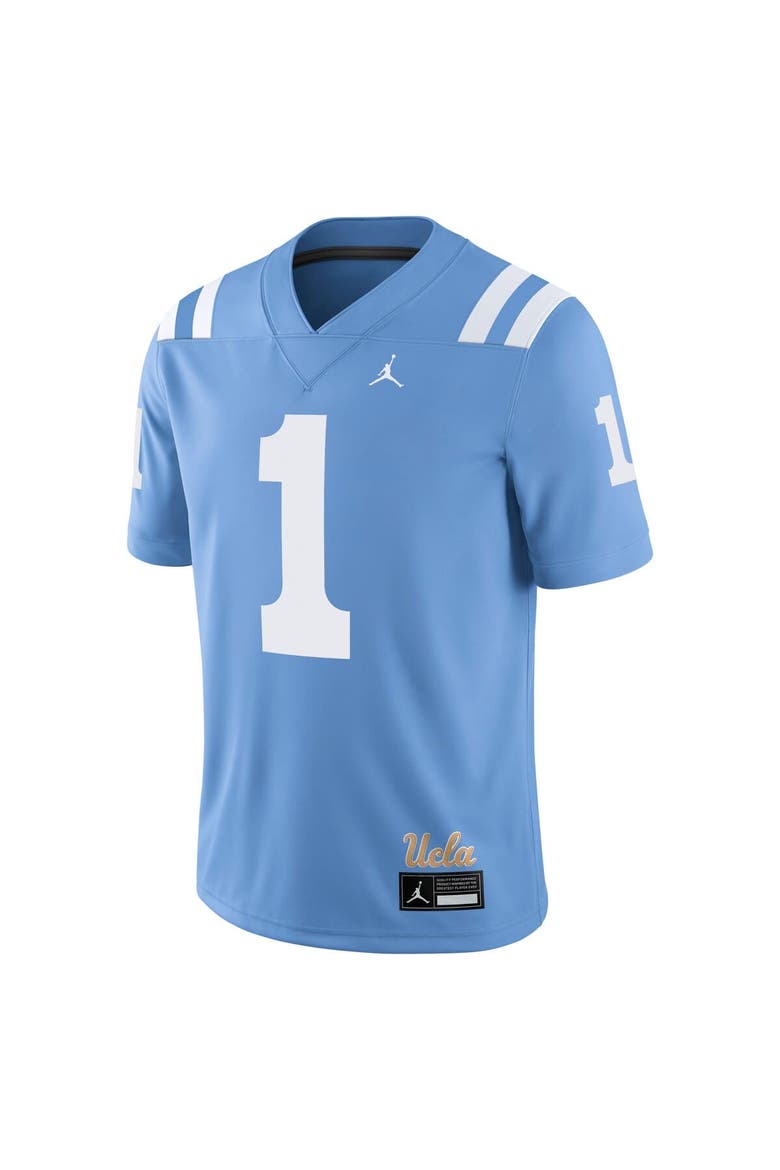Men's Jordan Brand #1 Light Blue UCLA Bruins Alternate Game Jersey