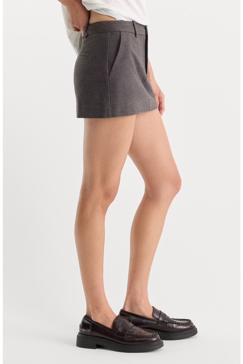 The Trouser Pinstripe Miniskirt, Alternate, color, CHARCOAL MINI HOUNDSTOOTH
