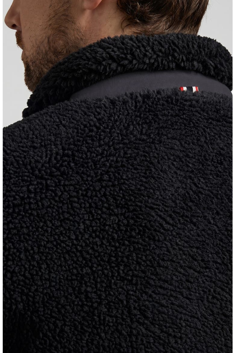Aurthur Faux Shearling Jacket, Alternate, color, BLACK