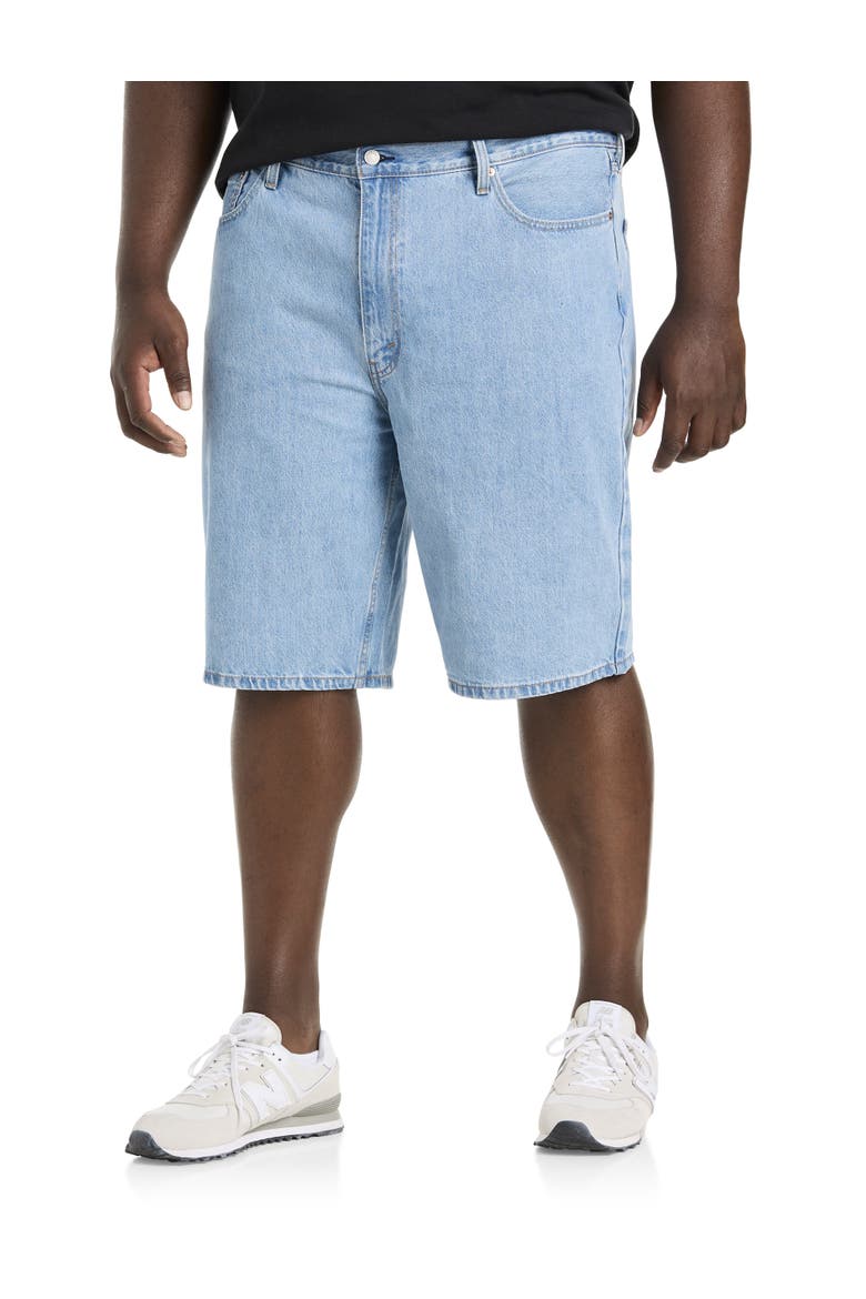 Big & Tall 469 Loose-Fit Denim Shorts, Main, color, LIGHT RUN