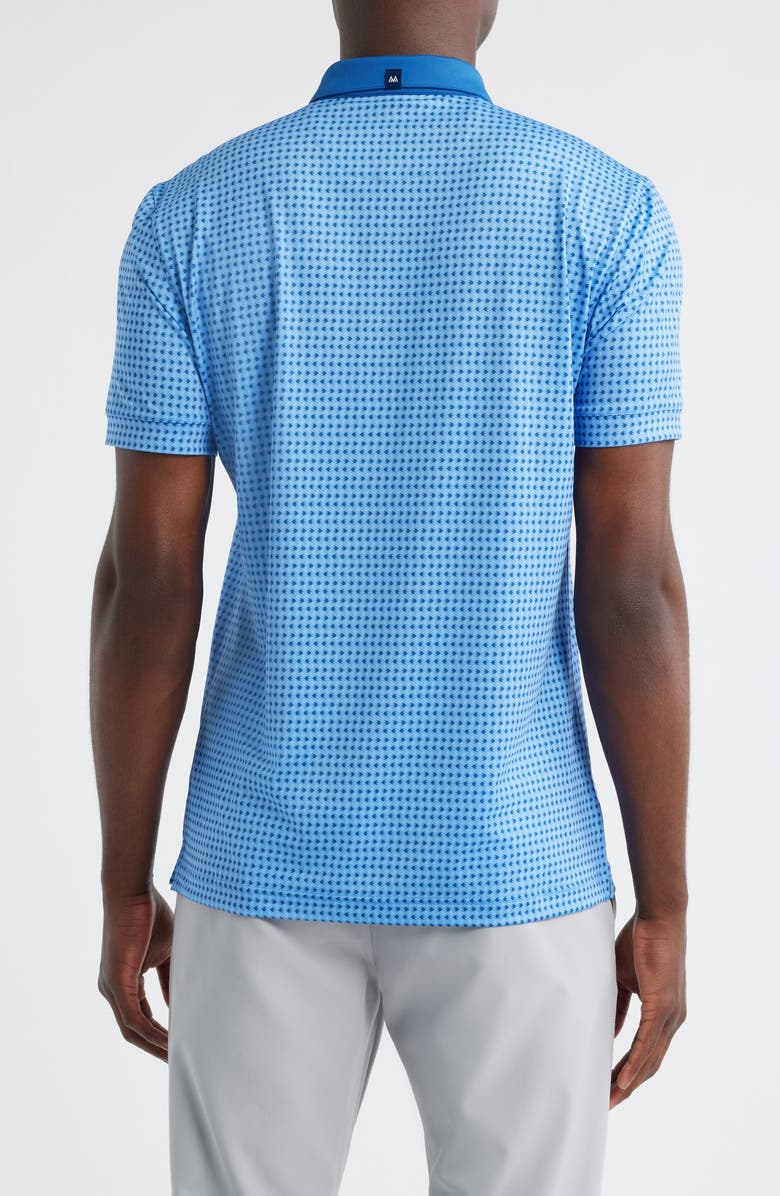 Mizzen+Main Versa Trim Fit Neat Floral Golf Polo, Alternate, color, Provence Current