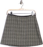MAX STUDIO Plaid Double Knit Miniskirt