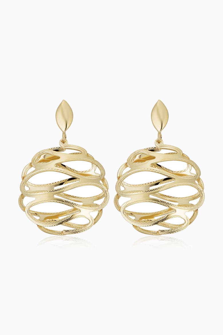 14K Yellow Gold Revello Drop Earrings, Main, color, Yellow Gold