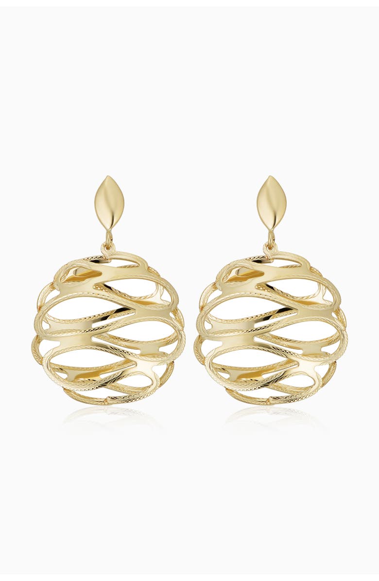 Oradina 14K Yellow Gold Revello Drop Earrings, Main, color, Yellow Gold