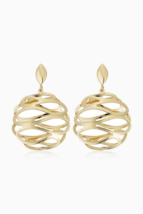 14K Yellow Gold Revello Drop Earrings