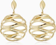 Oradina 14K Yellow Gold Revello Drop Earrings