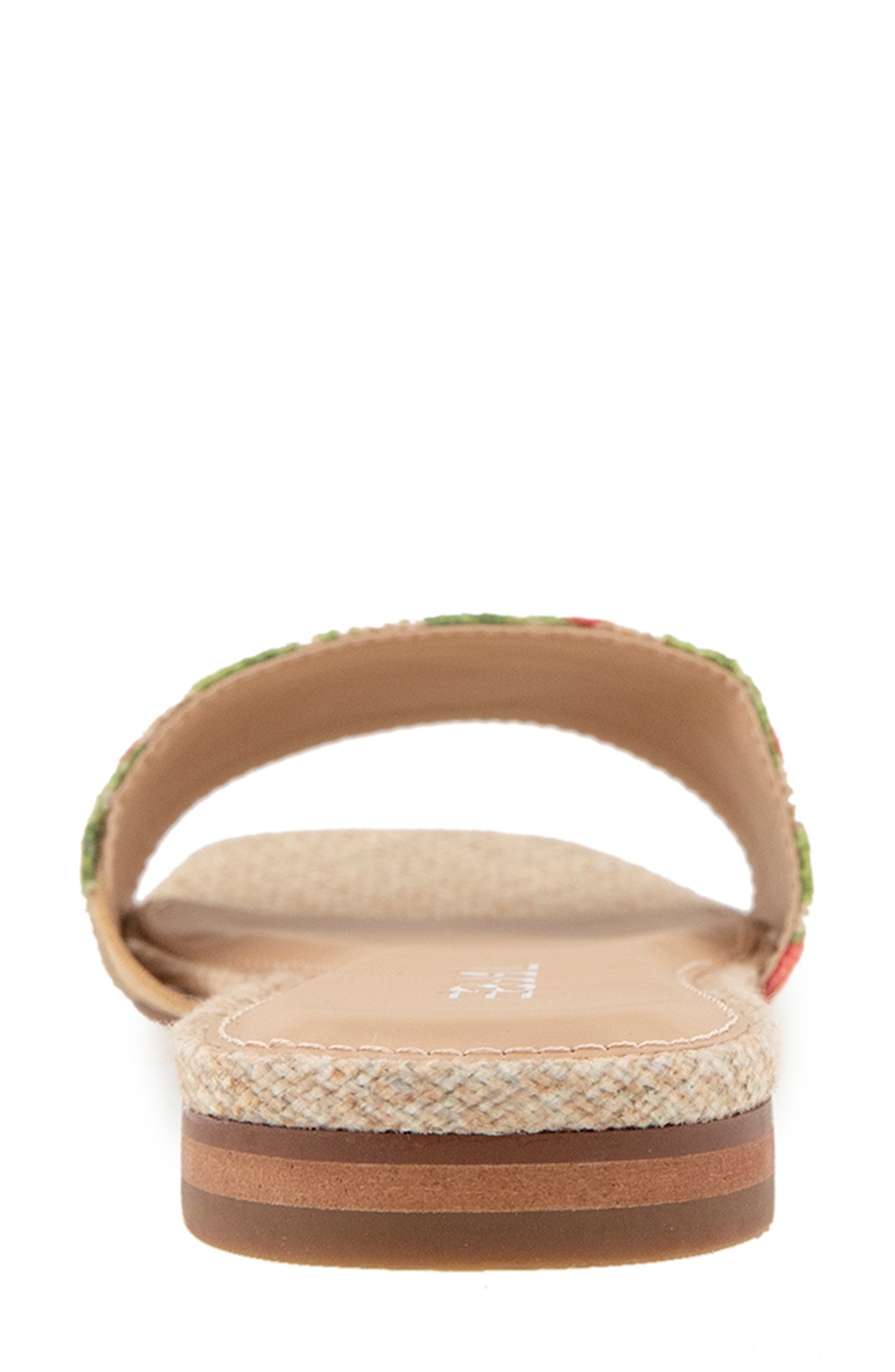 Esprit Rylee Slide Sandal, Alternate, color, Linen/ Strawberry