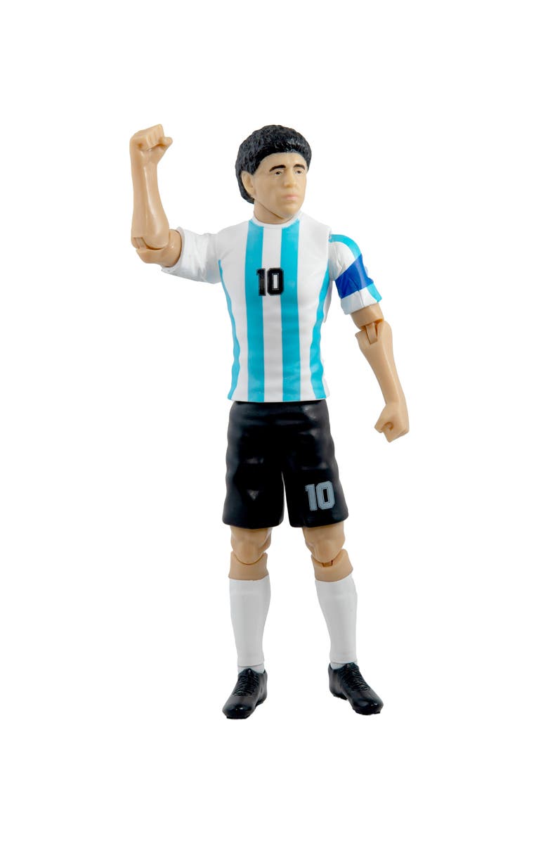 Banbo Toys Sockers Argentina Diego Maradona 8" Soccer Action Figure, Alternate, color, Blue