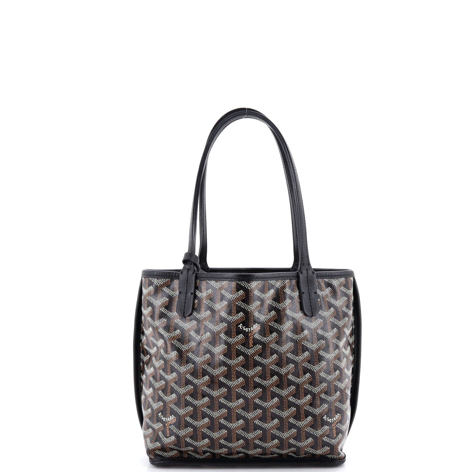 Pre-Owned Goyard Anjou Reversible Tote Coated Canvas Mini, Alternate, color, 