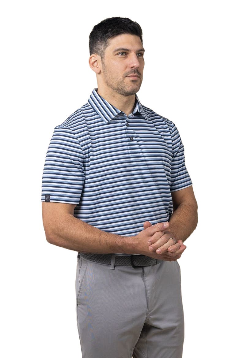 Ivy Stripe Polo, Main, color, Midnight