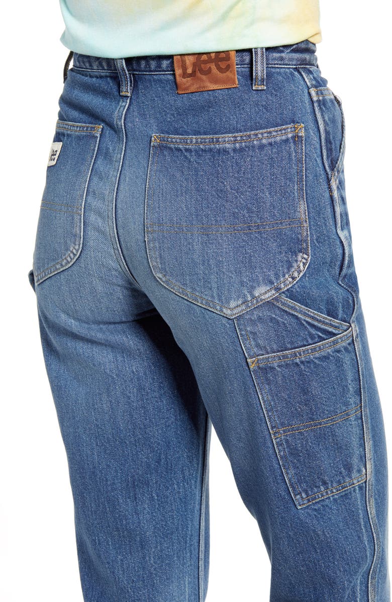 Lee High Waist Crop Carpenter Jeans, Alternate, color, 