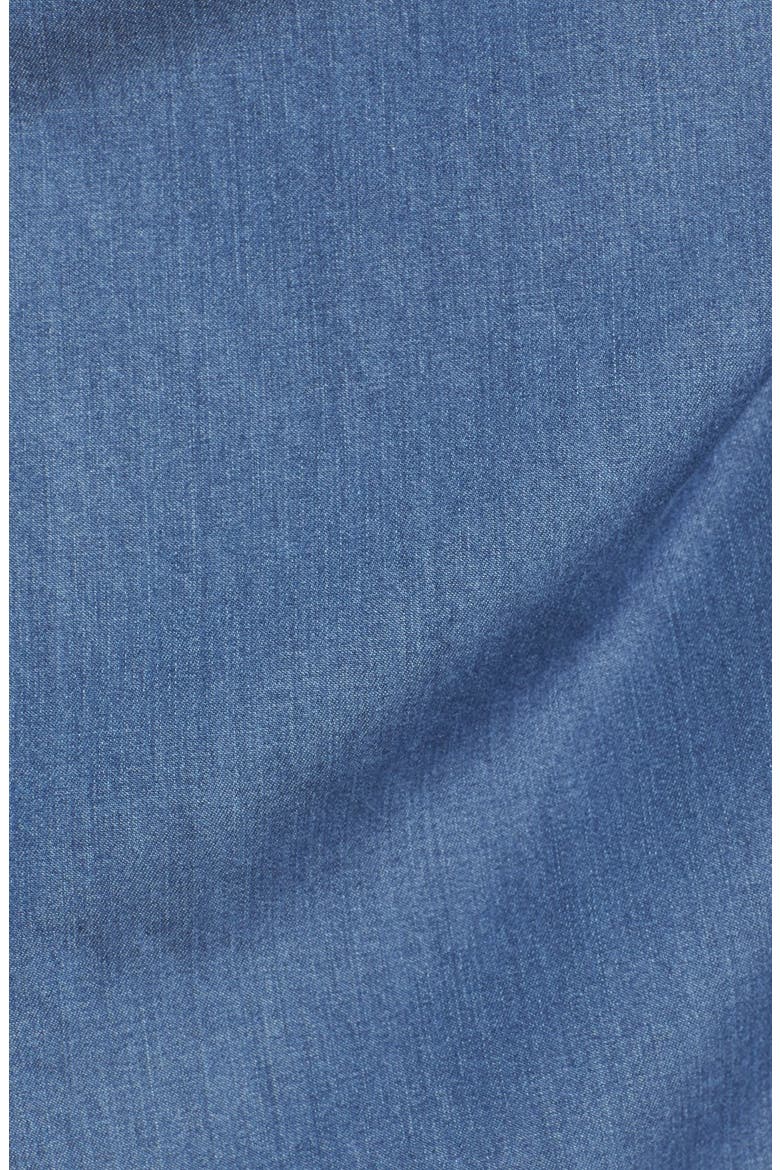 Tie Front Chambray Skirt, Alternate, color, BLUE REFINED CHAMBRAY