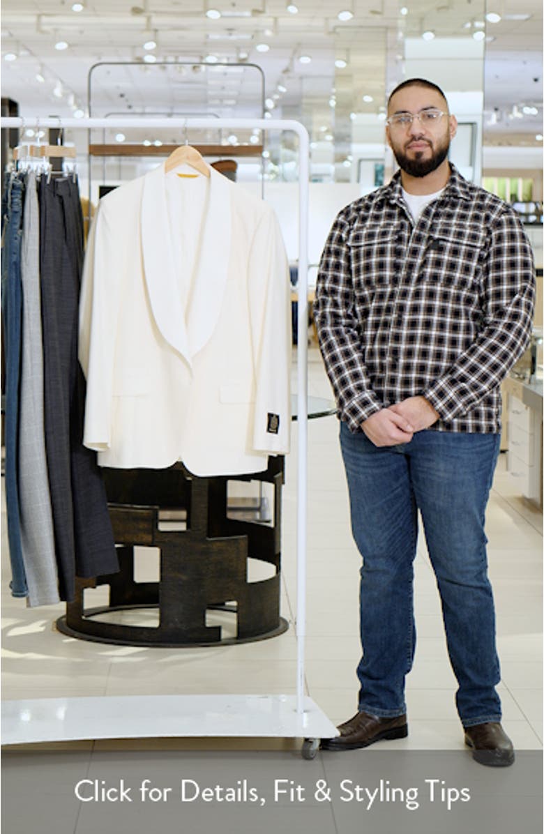 Barathea Shawl Collar Wool Dinner Jacket, sales video thumbnail