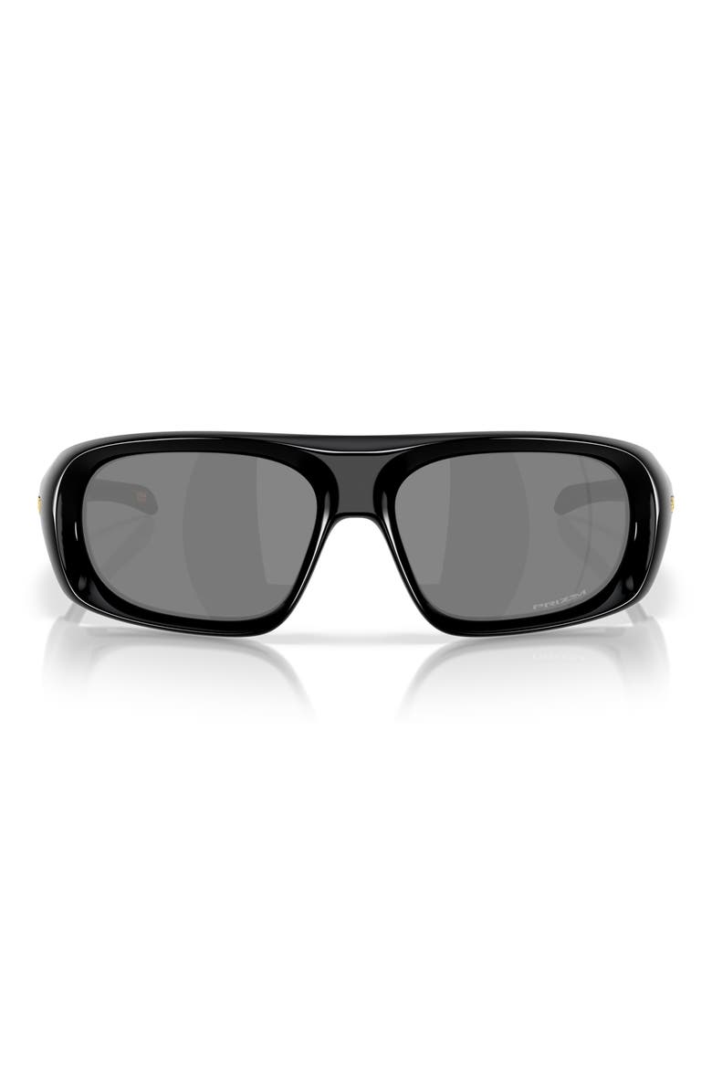 61mm Prizm™ Shield Sunglasses, Main, color, BLACK