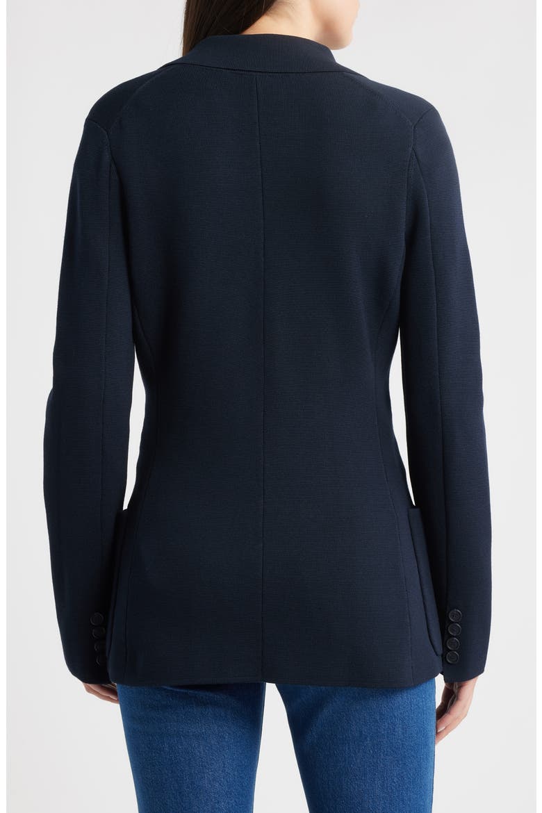 Fibrinta Double Breasted Knit Jacket, Alternate, color, DK BU