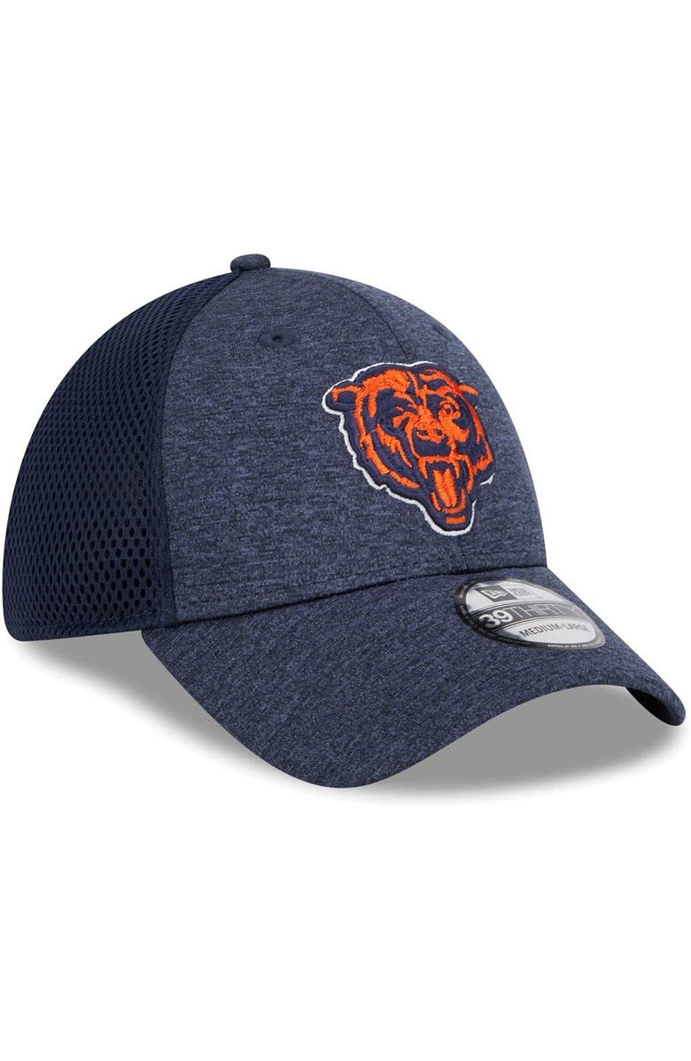 New Era Men's New Era Navy Chicago Bears Stripe 39THIRTY Flex Hat, Alternate, color,