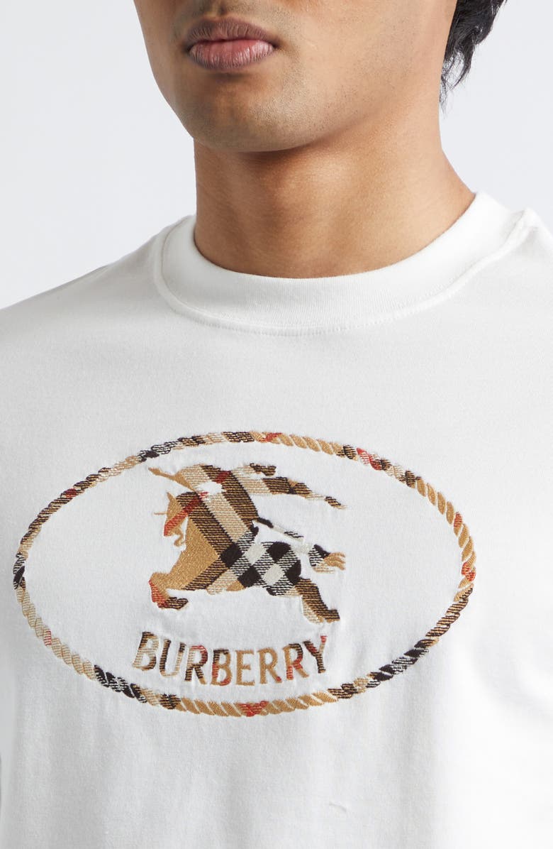 Burberry Seth EKD Stamp T-Shirt, Alternate, color, Chalk