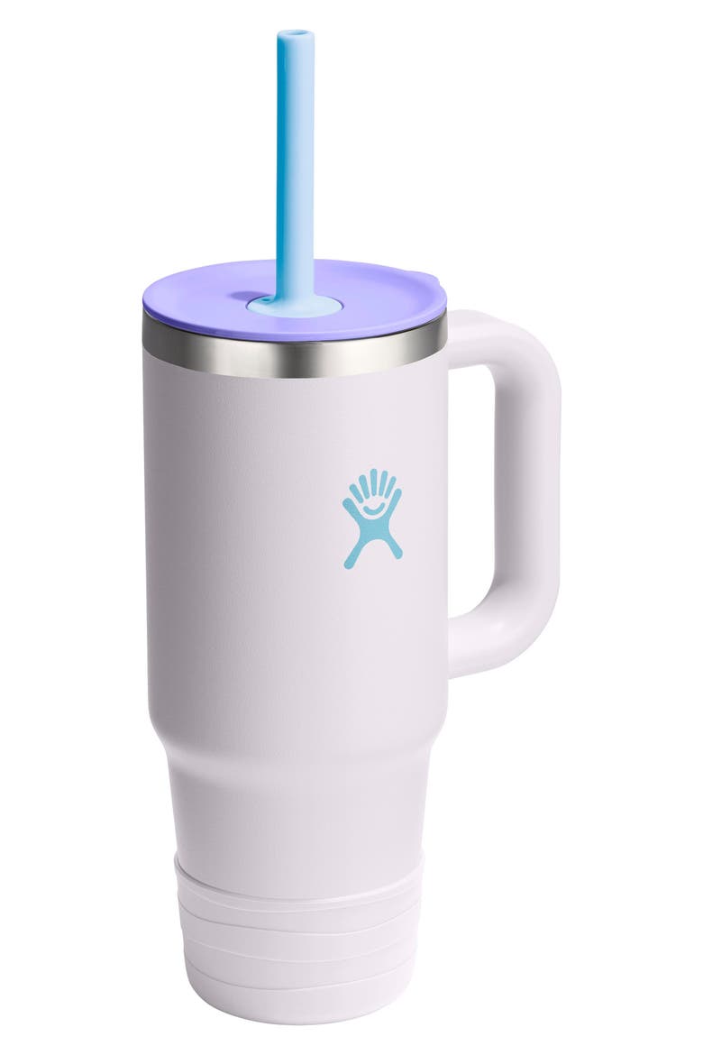 Kids' 24 Ounce Travel Tumbler, Alternate, color, CLOUD PINK