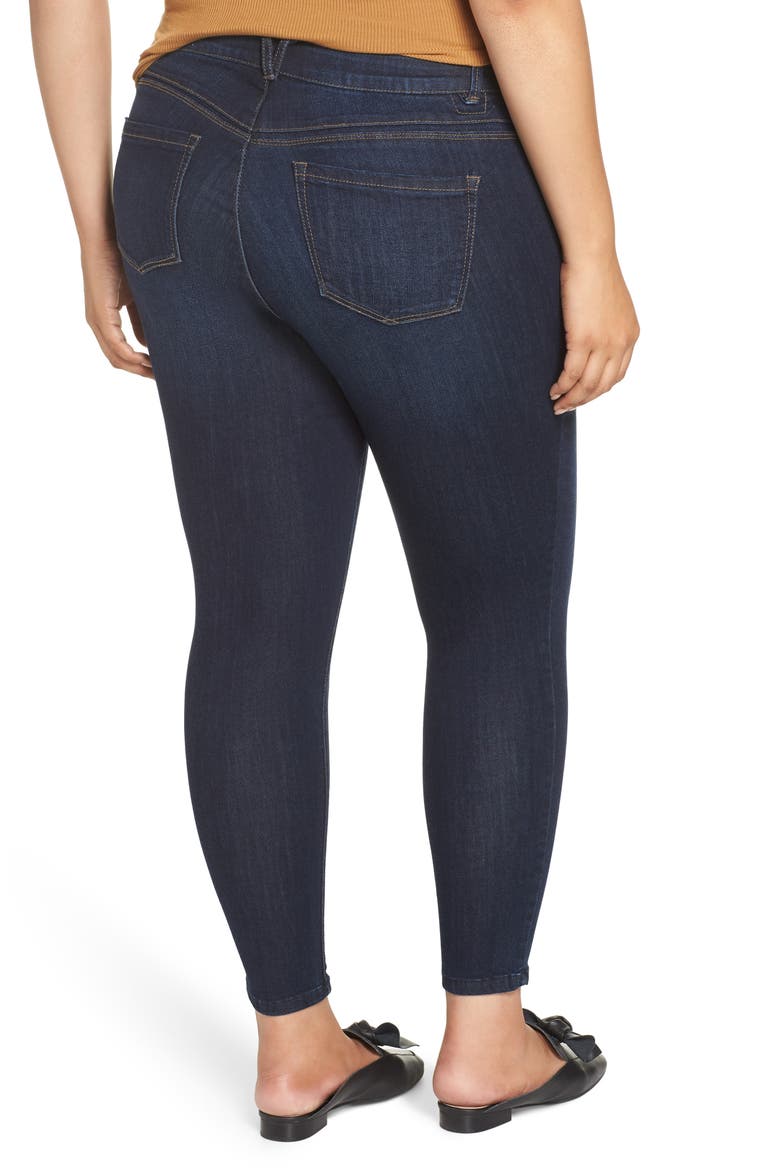 'Ab'Solution High Waist Skinny Ankle Jeans, Alternate, color, IN-INDIGO