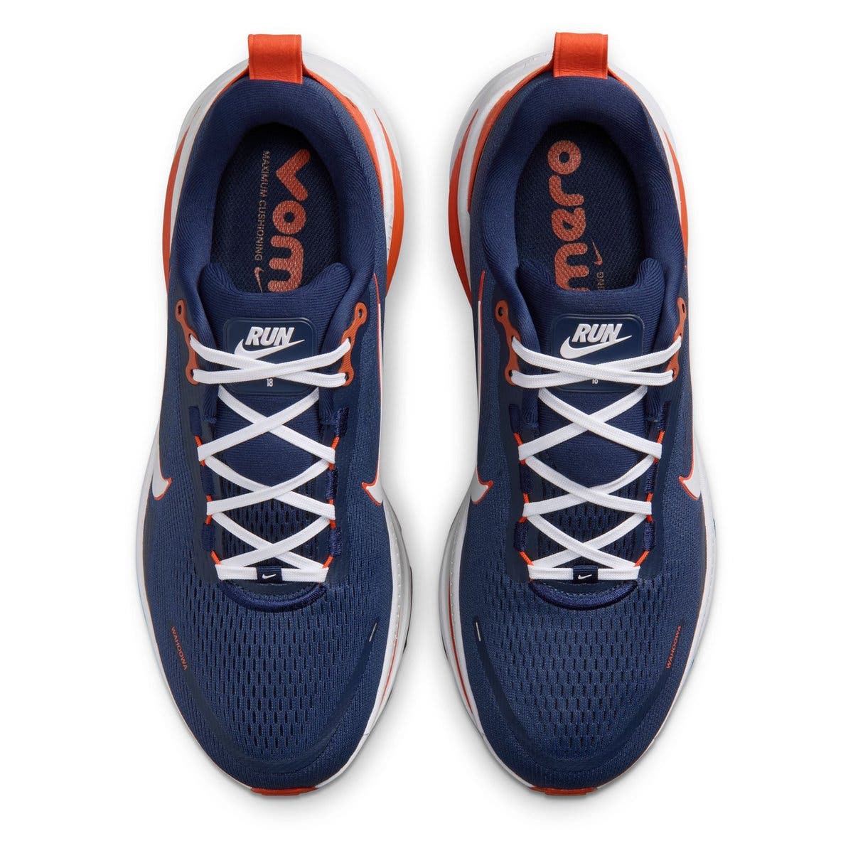 Men's Nike Virginia Cavaliers Vomero 18 Running Shoes, Alternate, color, Navy