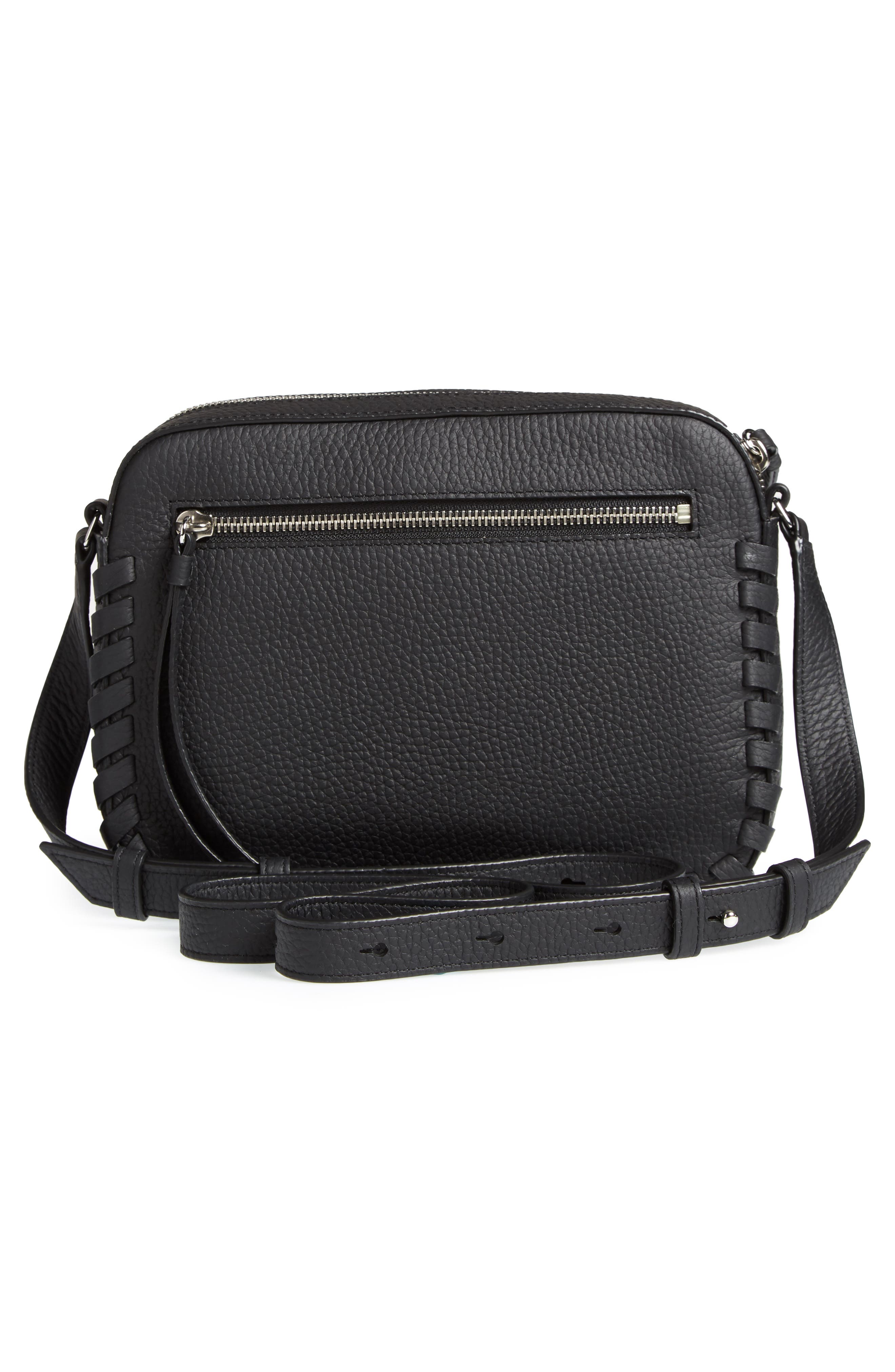 AllSaints Kepi Mini Leather Crossbody Bag, Alternate, color, 