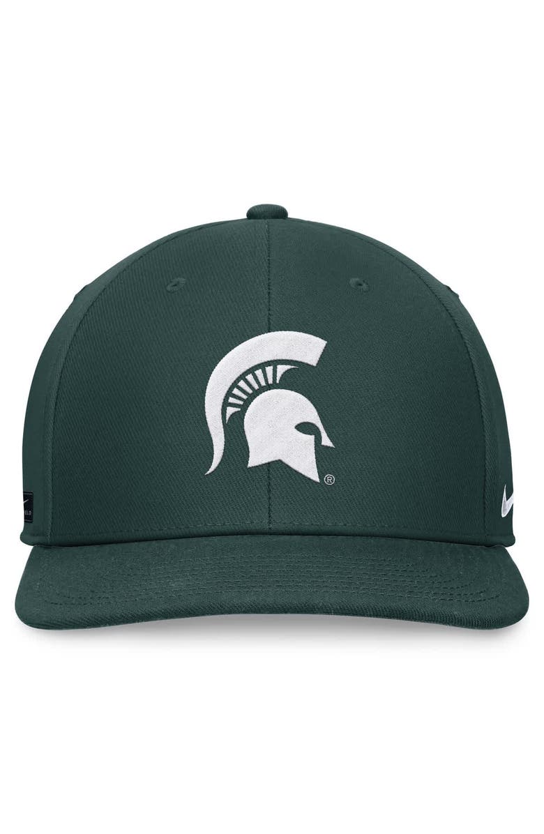 Nike Men's Nike Green Michigan State Spartans On-Field Pro Bill Snapback Hat, Alternate, color, 