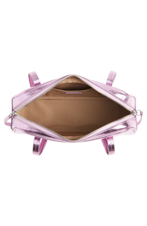 Sandy Liang Twin Metallic Leather Shoulder Bag In Metallic Pink