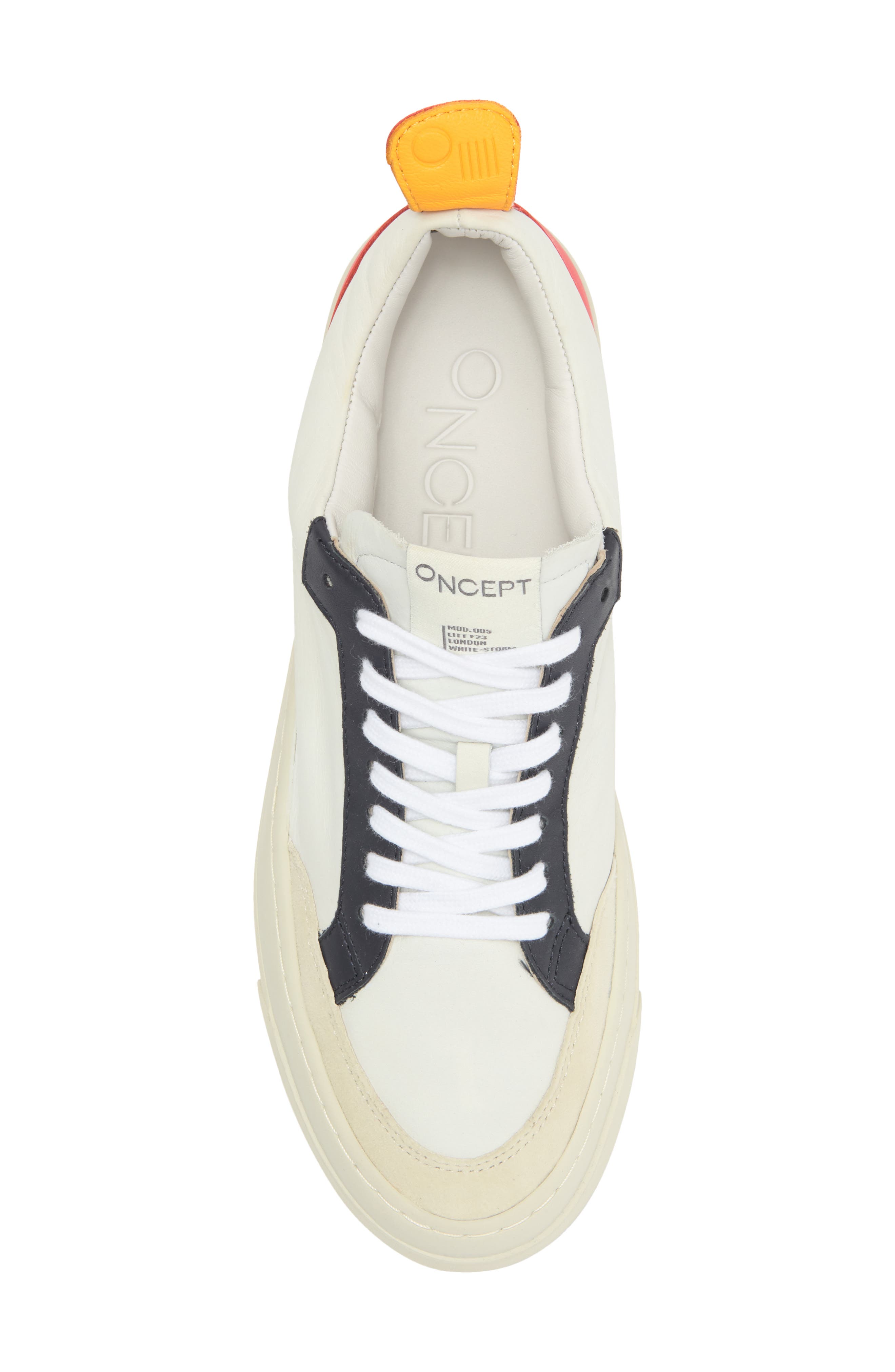 London Low Top Sneaker, Alternate, color, WHITE - STORM