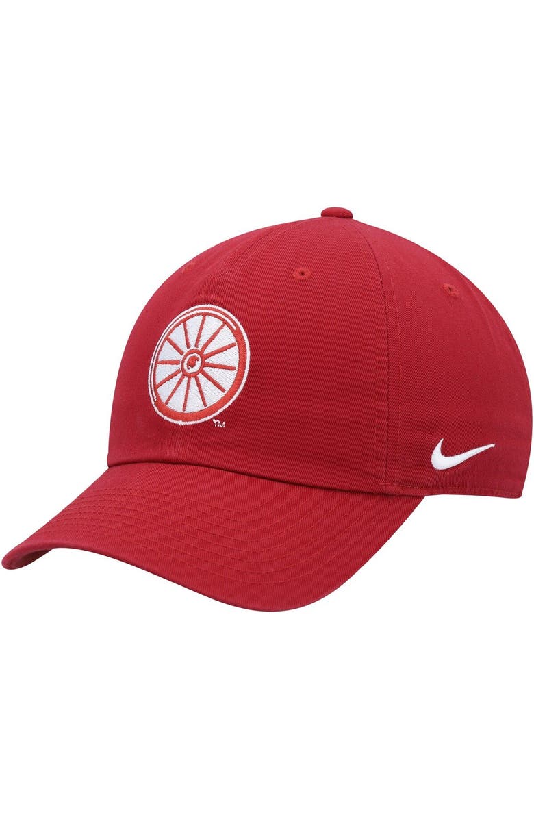 Nike Unisex Nike Crimson Oklahoma Sooners Heritage86 Logo Performance Adjustable Hat, Main, color, Crimson