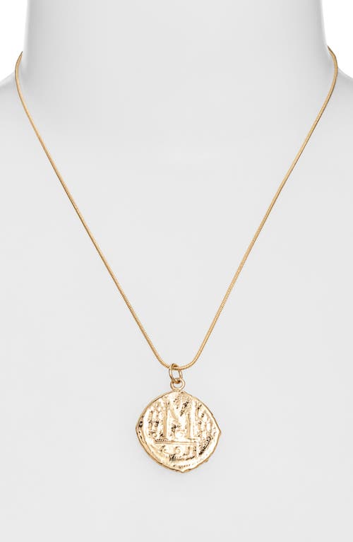 Child Of Wild Cortez Coin Pendant Necklace In Gold