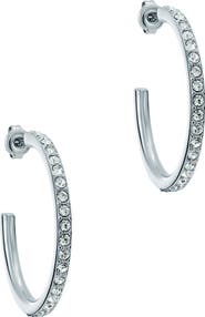 Ted Baker Clanci Medium Crystal Hoop Earrings