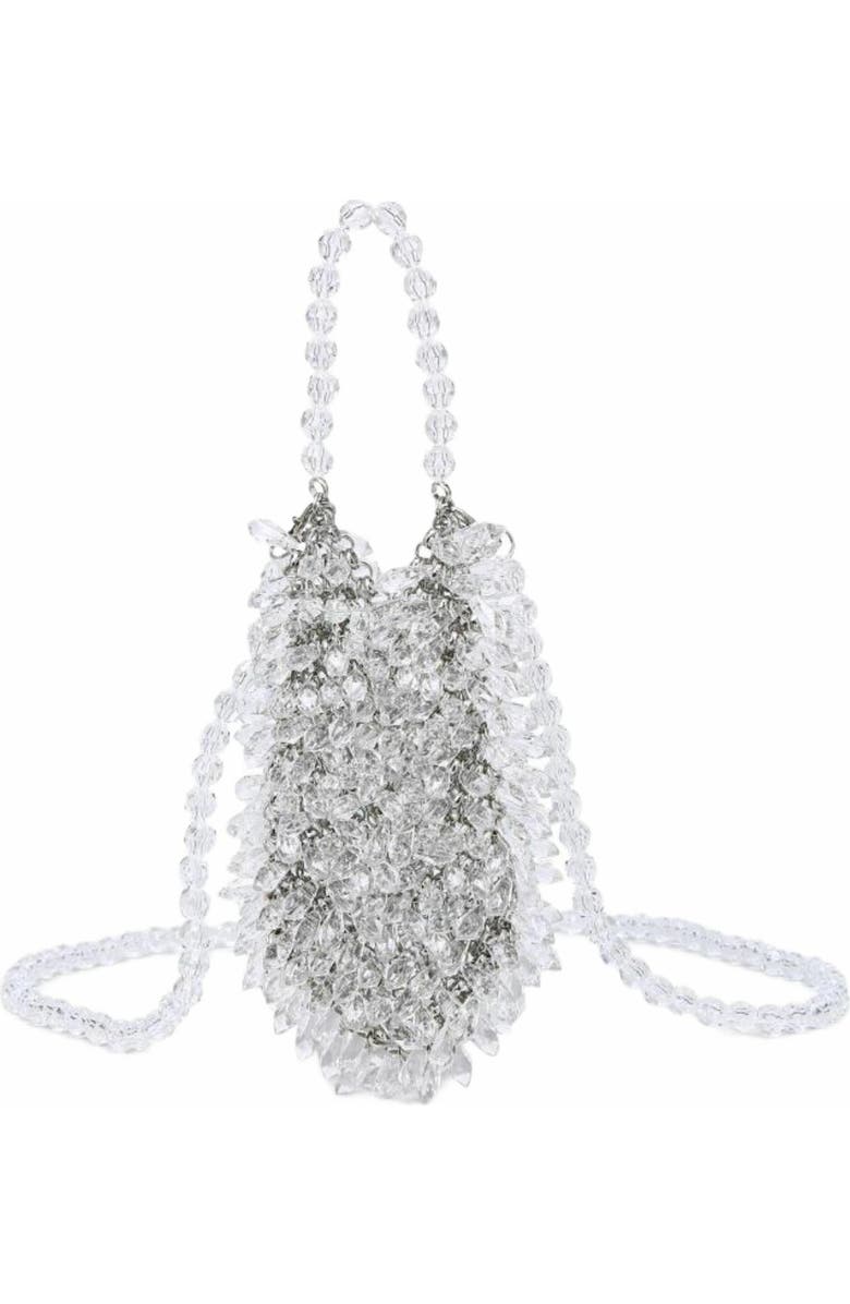 MODA LUXE Mariah Evening Bag, Main, color, Silver