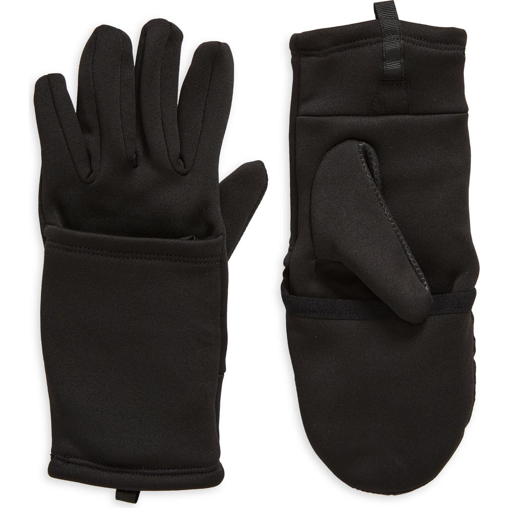 Zella Convertible Running Gloves In Black