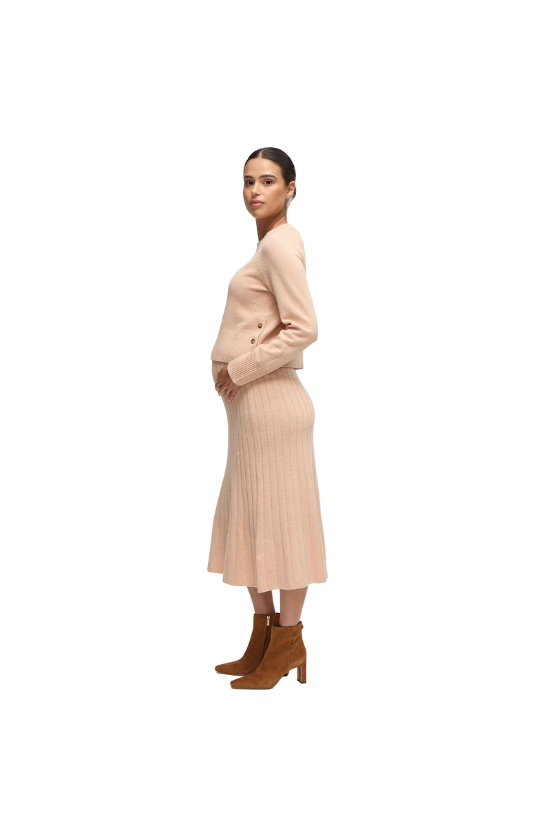 Ingrid & Isabel Maternity Sweater Rib Knit Skirt, Alternate, color, Pink