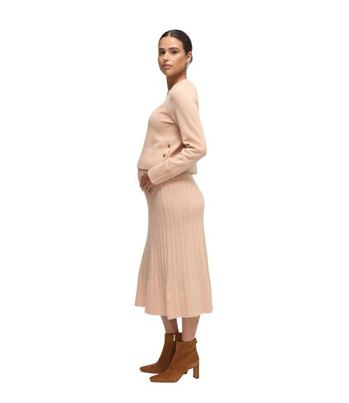 Ingrid & Isabel Maternity Sweater Rib Knit Skirt In Pink