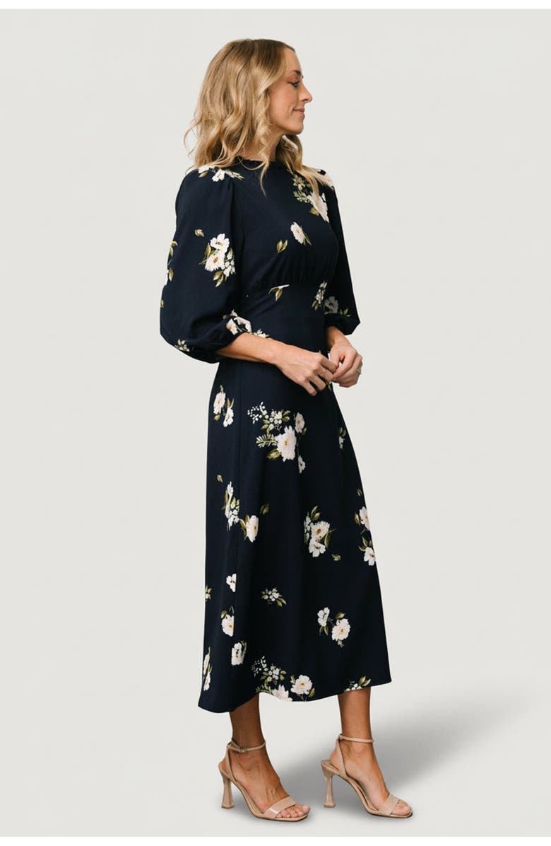 Baltic Børn Karalie Maxi Dress, Alternate, color, Navy Floral
