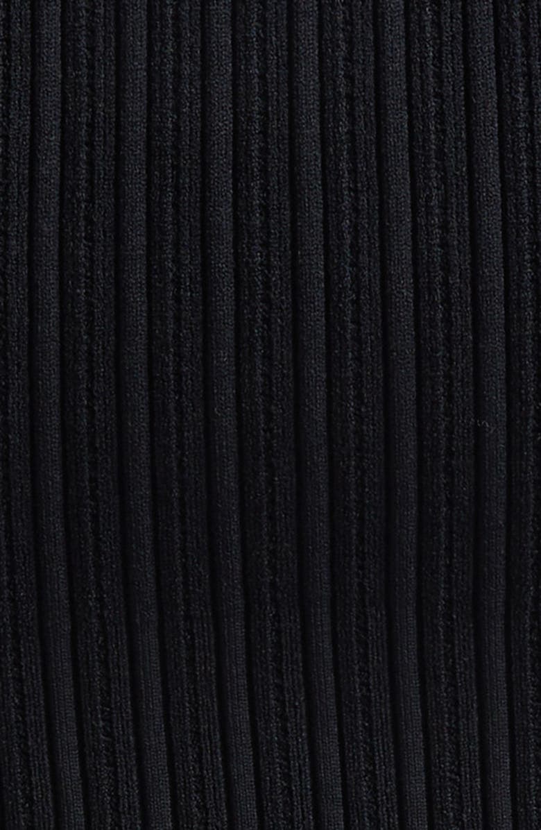 Ramy Brook Morgann Cutout Sleeveless Rib Knit Top, Alternate, color, Black