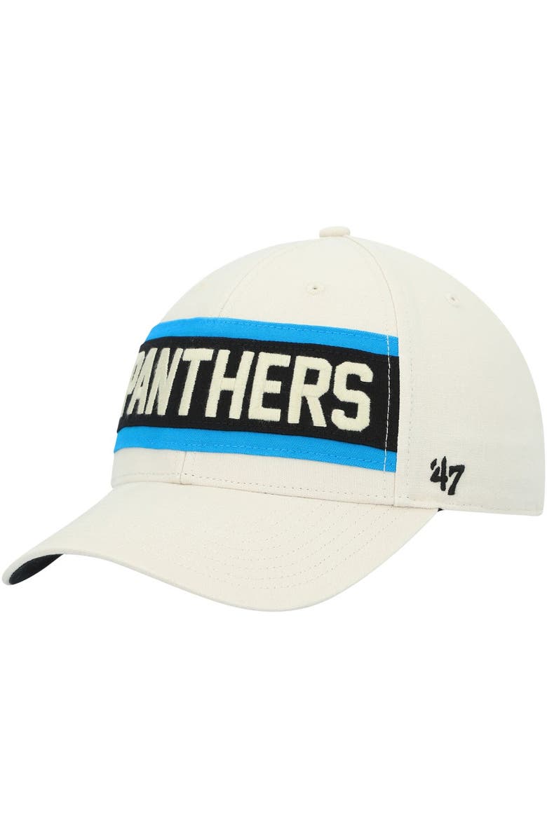 '47 Men's '47 Cream Carolina Panthers Crossroad MVP Adjustable Hat, Alternate, color, 