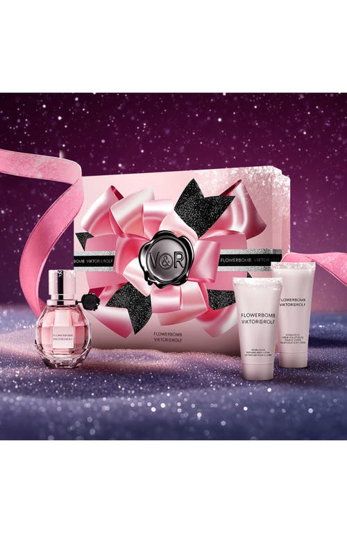 Viktor & Rolf Viktor&rolf Flowerbomb Eau De Parfum Set In Transparent