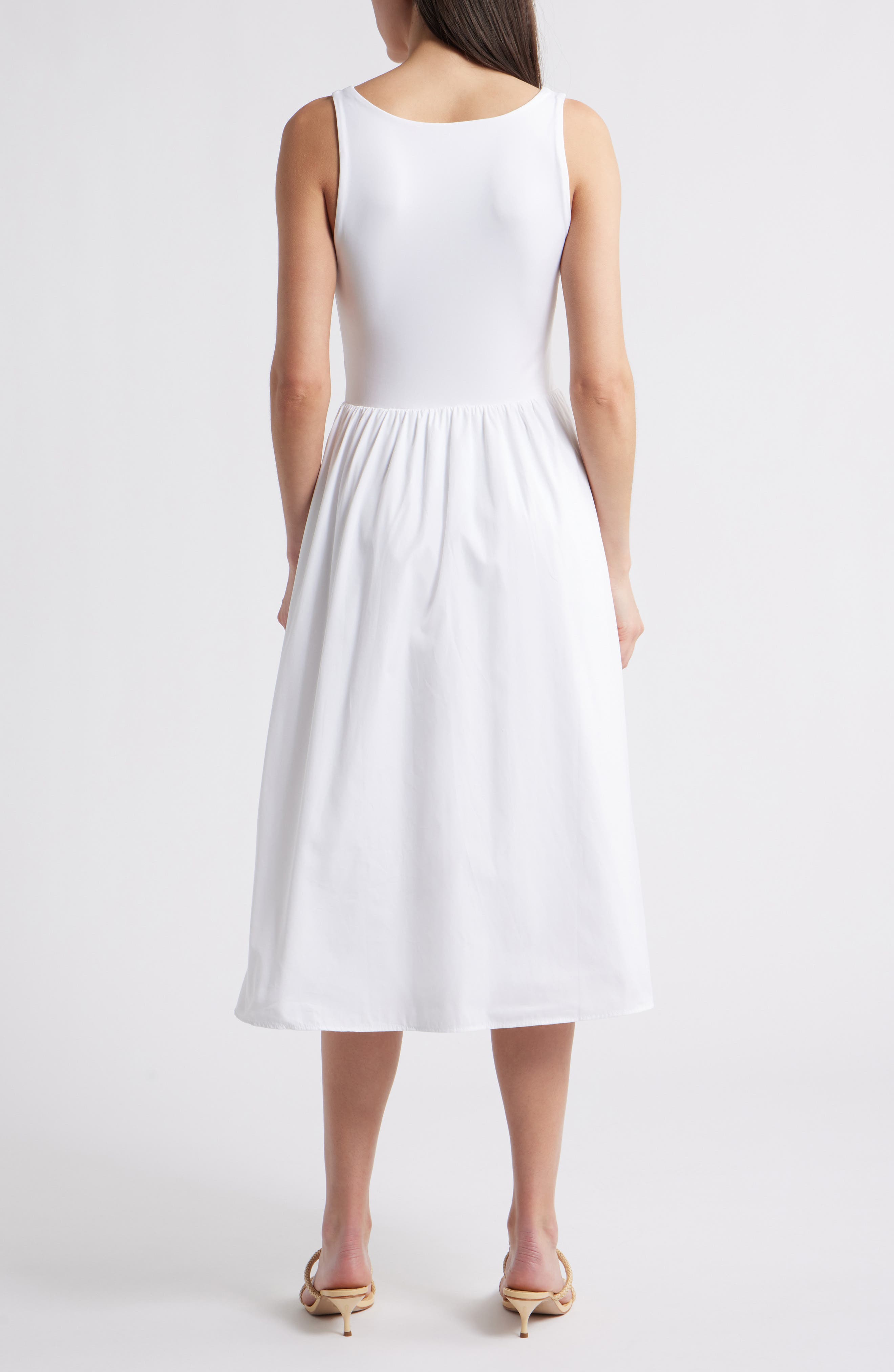 SPANXsmooth Jersey Mixed Media Midi Dress - image 2