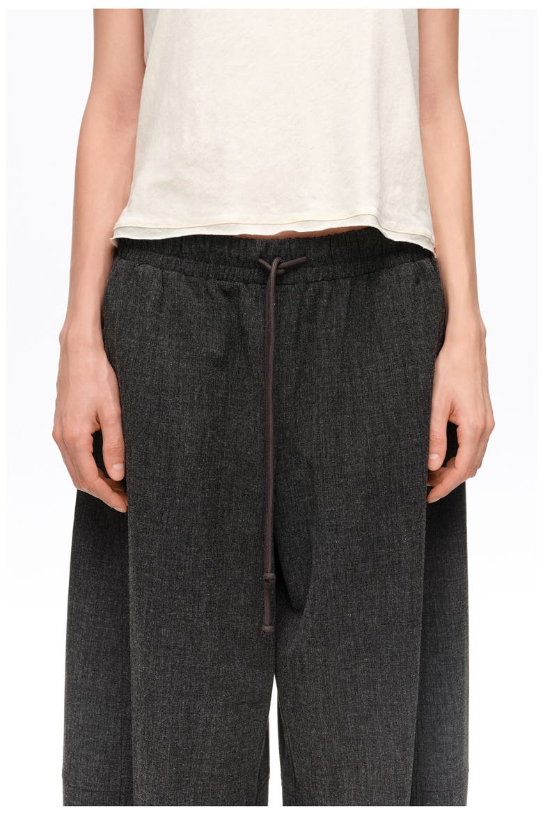Fluid Corduroy Barrel Leg Joggers, Alternate, color, DARK GREY MELANGE