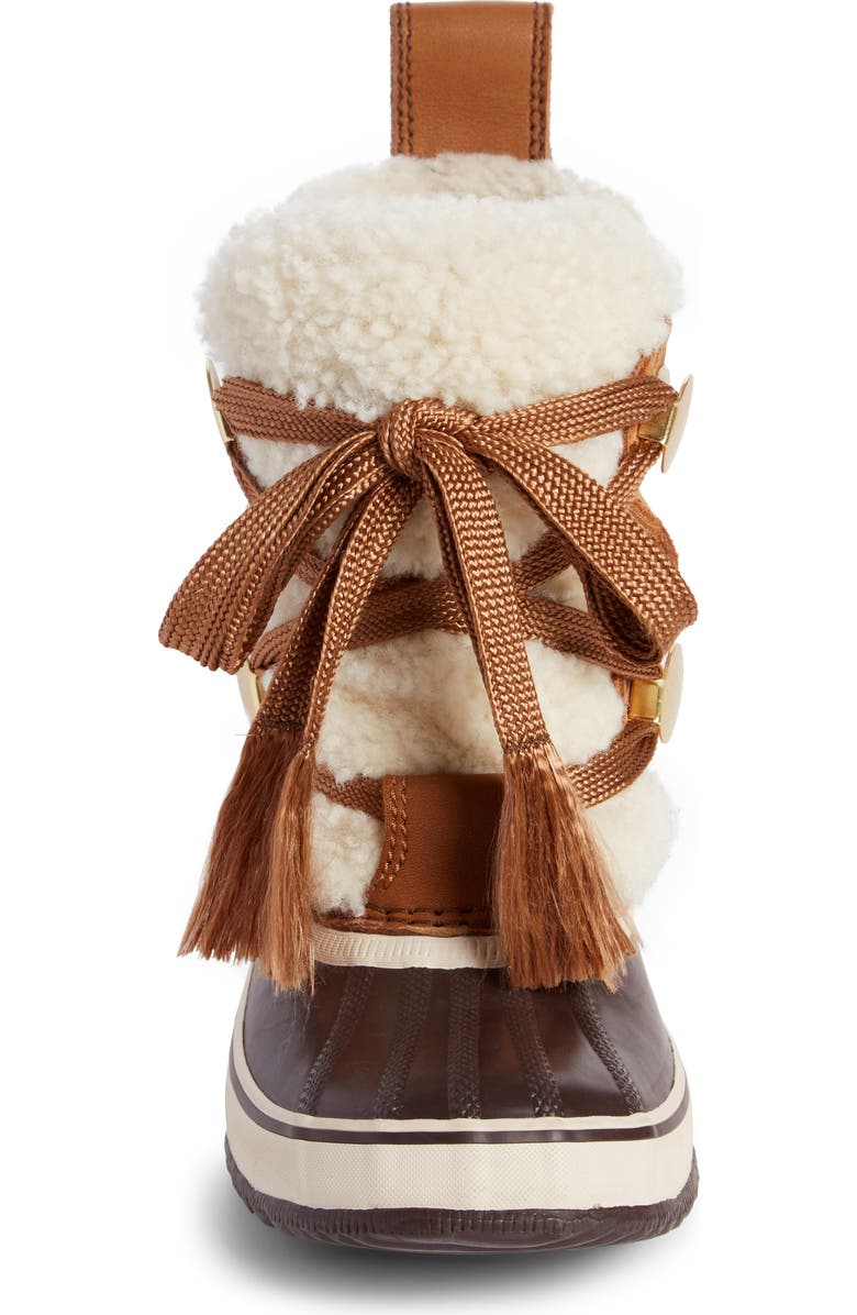 Chloé SOREL x Chloé Genuine Shearling Trim Waterproof Boot, Alternate, color,