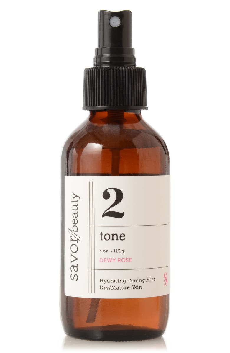 Savor Beauty Tone Dewy Rose Hydrating Toning Mist, Main, color, 