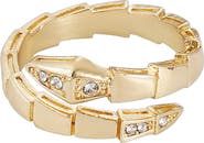 Adornia CZ Snake Bypass Ring