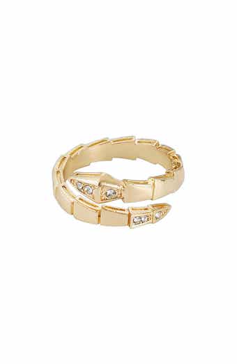 Adornia CZ Snake Bypass Ring