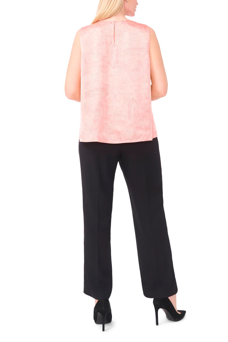 Abstract Print Shell Top, Alternate, color, GRENADINE