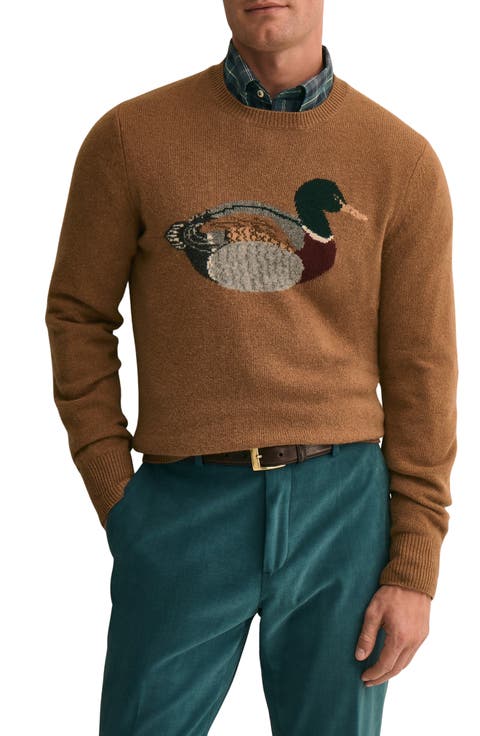 Mallard Intarsia Wool Sweater