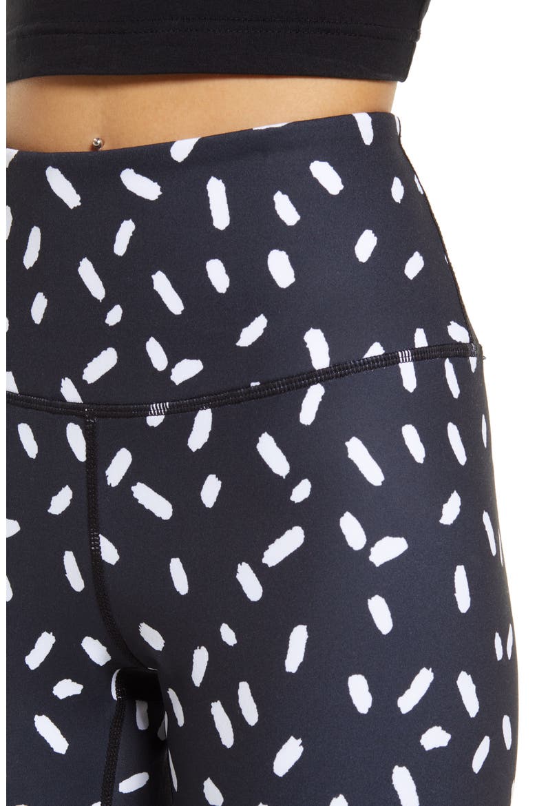 Cristina Martinez High Waist Leggings, Alternate, color, BLACK SPRINKLE DOT