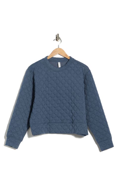 Retreat Quilted Crewneck Sweatshirt