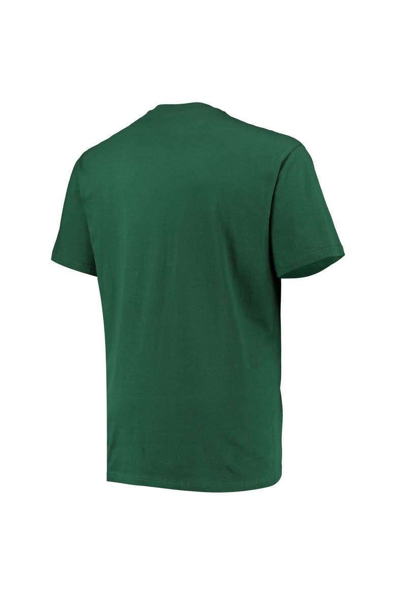 Men's Champion Green Michigan State Spartans Big & Tall Arch Over Wordmark T-Shirt, Alternate, color, Green